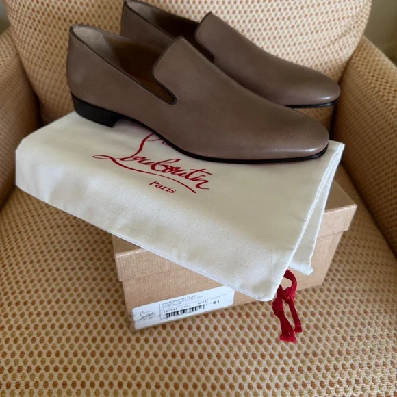 Christian Louboutin Dandelion Loafer Leather Brown Roca Sz. 41